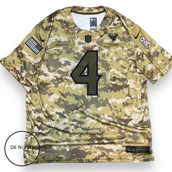 Nike Other - Nike Men's Camo Onfield DeShaun Watson #4 NFL Houston Texans Jersey Size 3XL